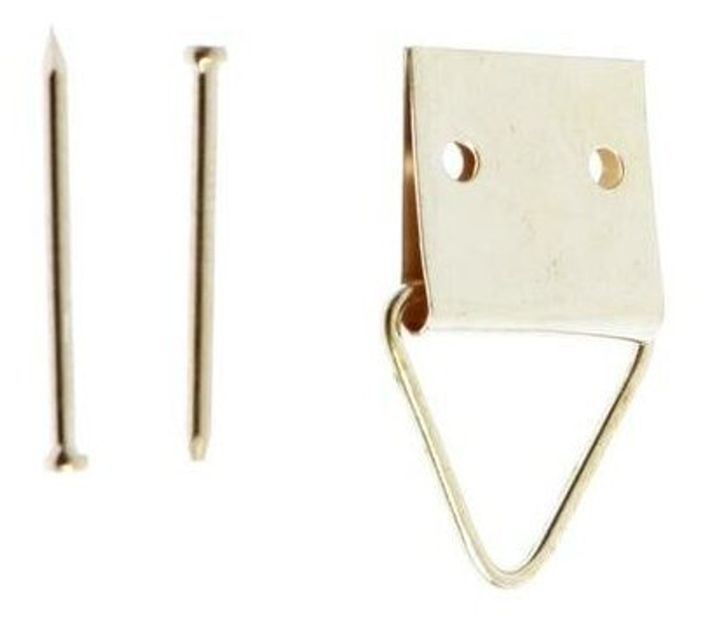 ПЕТЛЯ Д/КАРТИНЫ СТРОЙБАТ 18Х28ММ ЛАТУНИРОВАН 7ШТ 24891