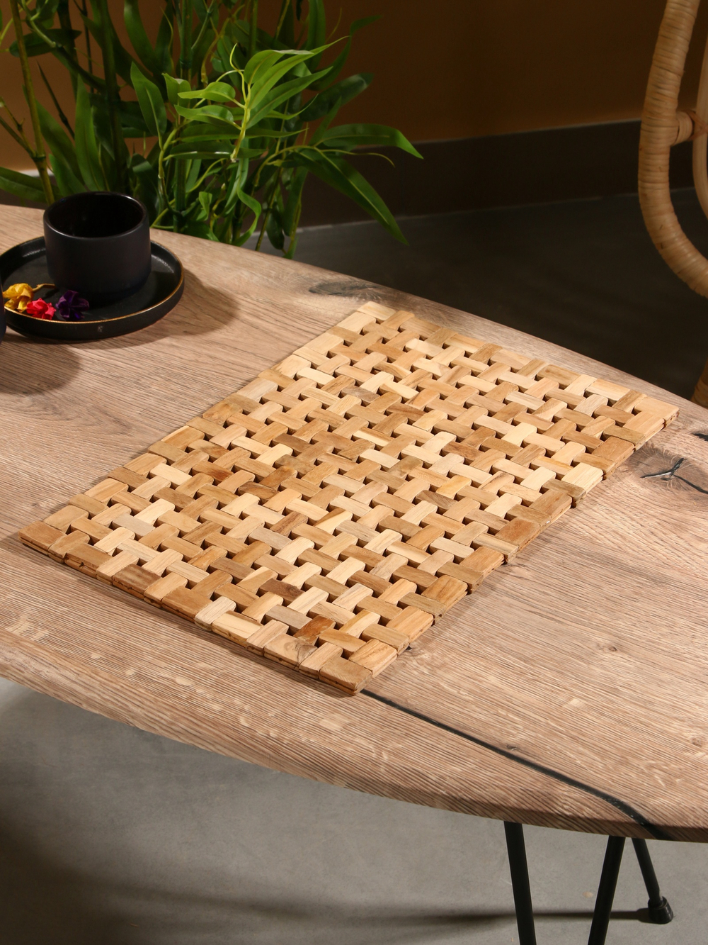 Салфетка сервировочная из тикового дерева, 40х30х0,7 см