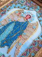 И-24а Набор для вышивания хрустальными камнями Ангел Хранитель домашнего очага (мал.)