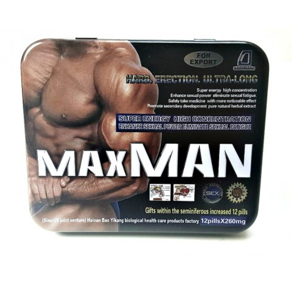 Возбудитель MaxMan (12 таблеток + 12 витаминов)