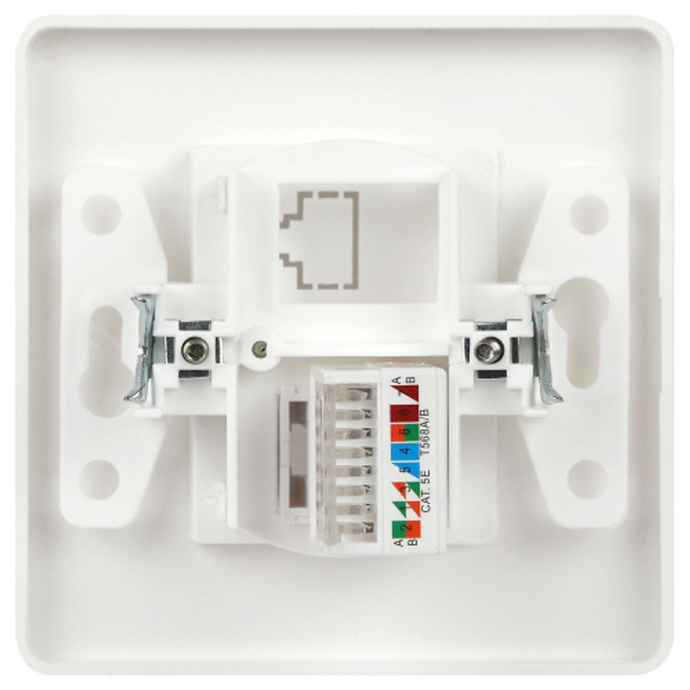 Розетка Intro Style 7-303-01 информационная RJ45, СУ, белый | Intro