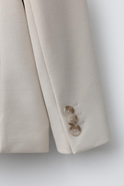 ZARA КОСТЮМНЫЙ БЛЕЙЗЕР COMFORT, ЦВЕТ СЛОНОВОЙ КОСТИ