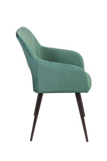 Стул Charlie поворотный 90 градусов, функция возврата, антишум, бархат зеленый 19