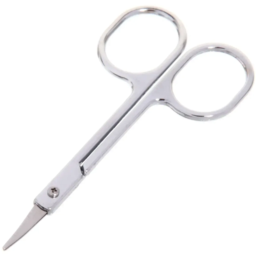 Ножницы маникюрные в чехле «Маникюрный сет», овальные кольца, тонкие, цвет металл 8.5см