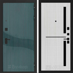 Входная дверь Бункер BN-13 - 02 Сандал белый, стекло черное