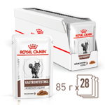 Royal Canin Gastrointestinal Moderate Calorie Гастроинтестинал Модерейт Кэлори Корм влажный диета для кошек склонных к набору веса соус 85г