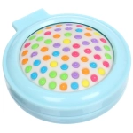 Расческа массажная детская складная «КАРАМЕЛЬ», китенок, цвет голубой, d-6см (пакет с подвесом)