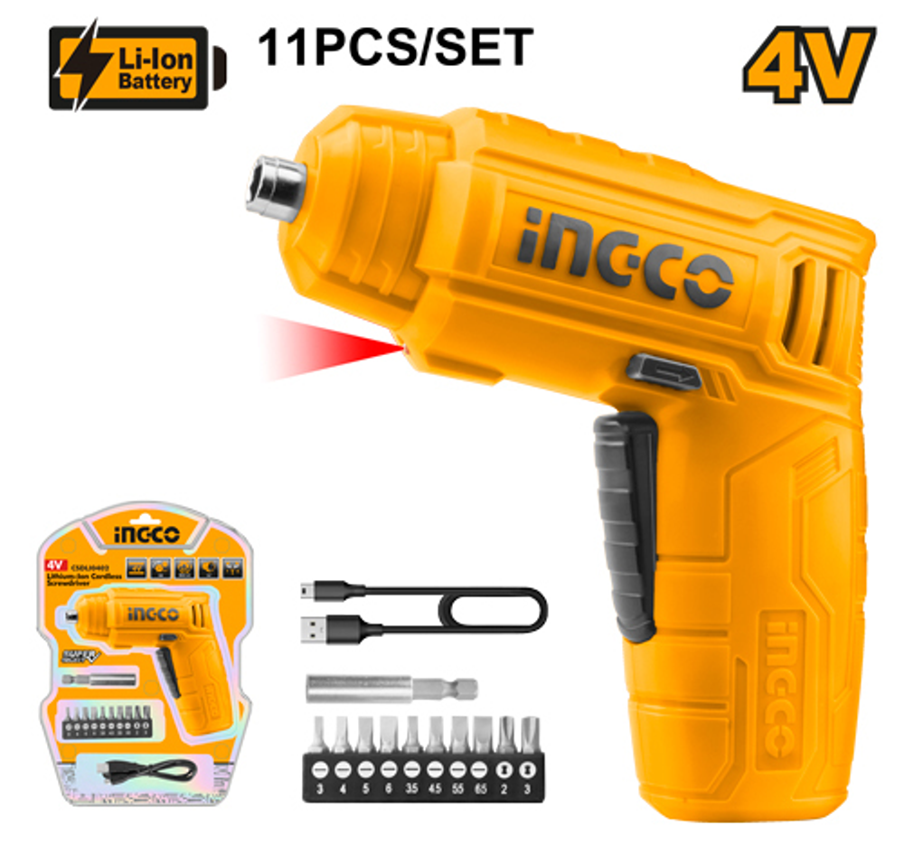 Аккумуляторная отвертка 4 В