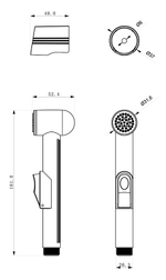 Душевая лейка для биде LEMARK 8059C