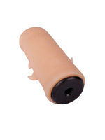 Черный пояс-трусики с двумя телесными насадками "Экзотик-Linda" - 15,2 и 10 см.