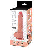 Реалистичный фаллоимитатор Real Dual Layer 17 см