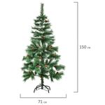 Ель новогодняя искусственная "Velvet Pinewood" 150 см, с инеем и шишками, ПВХ, ЗОЛОТАЯ СКАЗКА, 591703