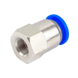 Фитинг для пластиковых трубок 10мм с внутренней резьбой 1/8'' Forsage F-SPCF10-01