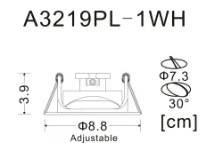 Точечный встраиваемый светильник Arte Lamp
