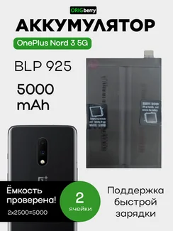 Аккумулятор для OnePlus Nord 3 5G 5000 mAh (BLP925) ORIGberry