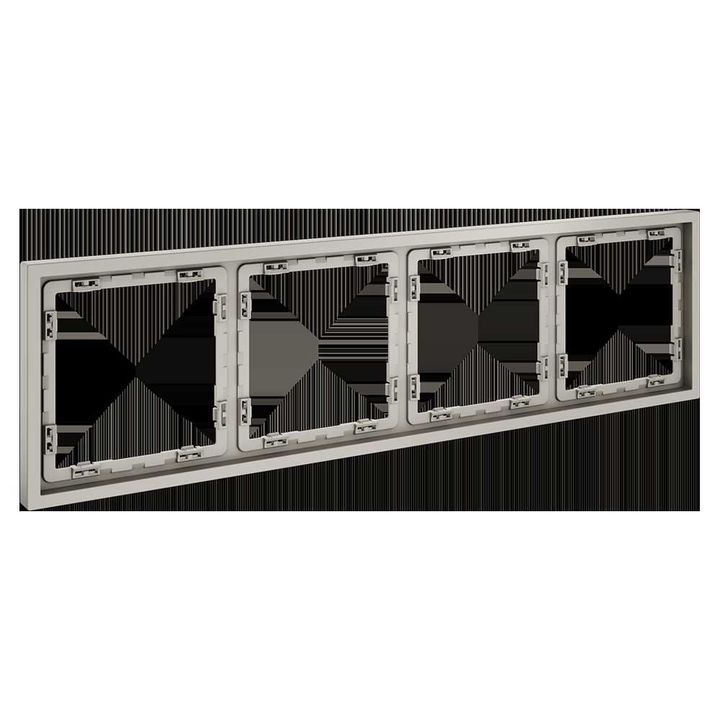 Рамка пластиковая Voltum S70 на 4 поста, (кашемир) VLS100403