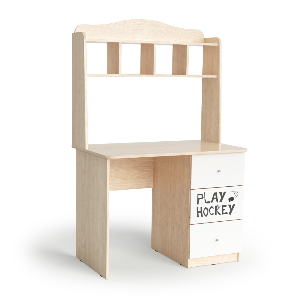 Стол письменный МАМА "Хоккей", Шимо светлый