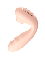 Вибратор BeYourLover Tara 13,9 см с вакуумной стимуляцией и приложением