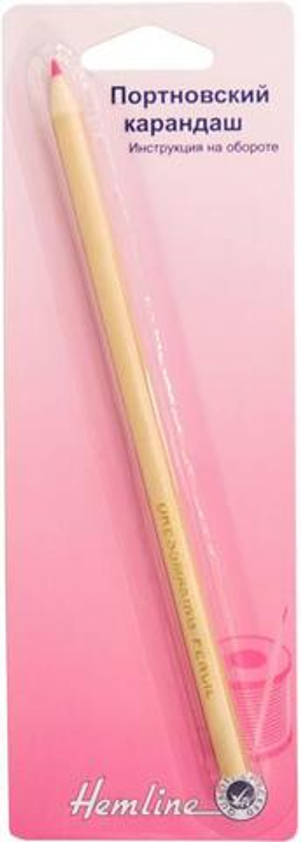 Карандаш портновский смываемый водой, розовый (10216170/180221/0043201/1_Китай)