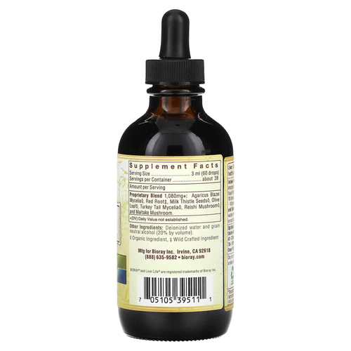 Bioray, Liver Life, восстанавливающий тоник для печени, 118 мл (4 жидких унции)