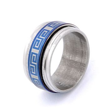 Кольцо стальное (97) "Узор"