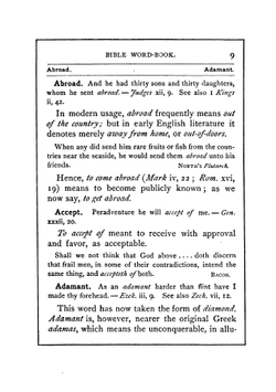 Bible Word-Book. A Glossary of Scripture Terms Which Have Changed Their Popular Meaning, Or Are No Longer in General Use | William Swinton