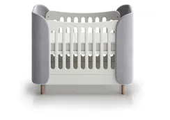 Кроватка KIDI Soft mini cпальное место 60*120 см антивандальная ткань (серый)