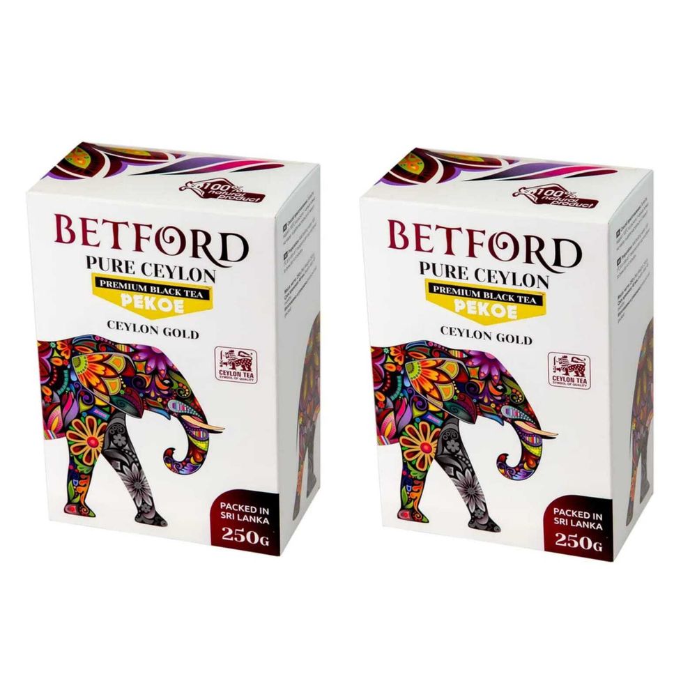 Чай черный Betford крупнолистовой PEKOE 250 г , 2 шт