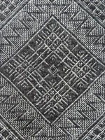 Оренбургский пуховый платок-паутинка А120-07 черный