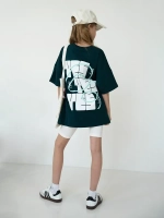 Летний костюм для девочки с велосипедками