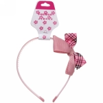 Ободок для волос детский на блистере «Rapunzel», в клеточку, микс 6 цветов, 1см