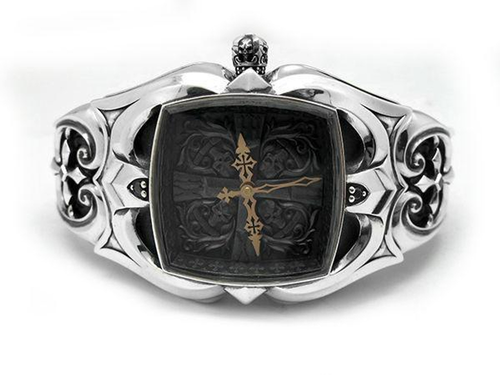 Часы из серебра Great Cross AZW-002BS