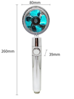 Лейка для душа с вентилятором, СПА-насадка вращающаяся на 360