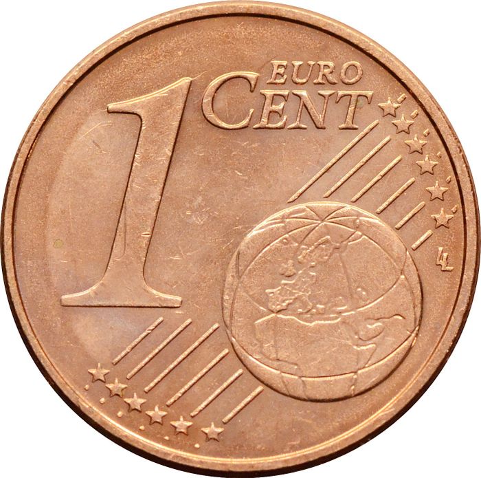 1 евроцент 2017 Испания (1 euro cent)