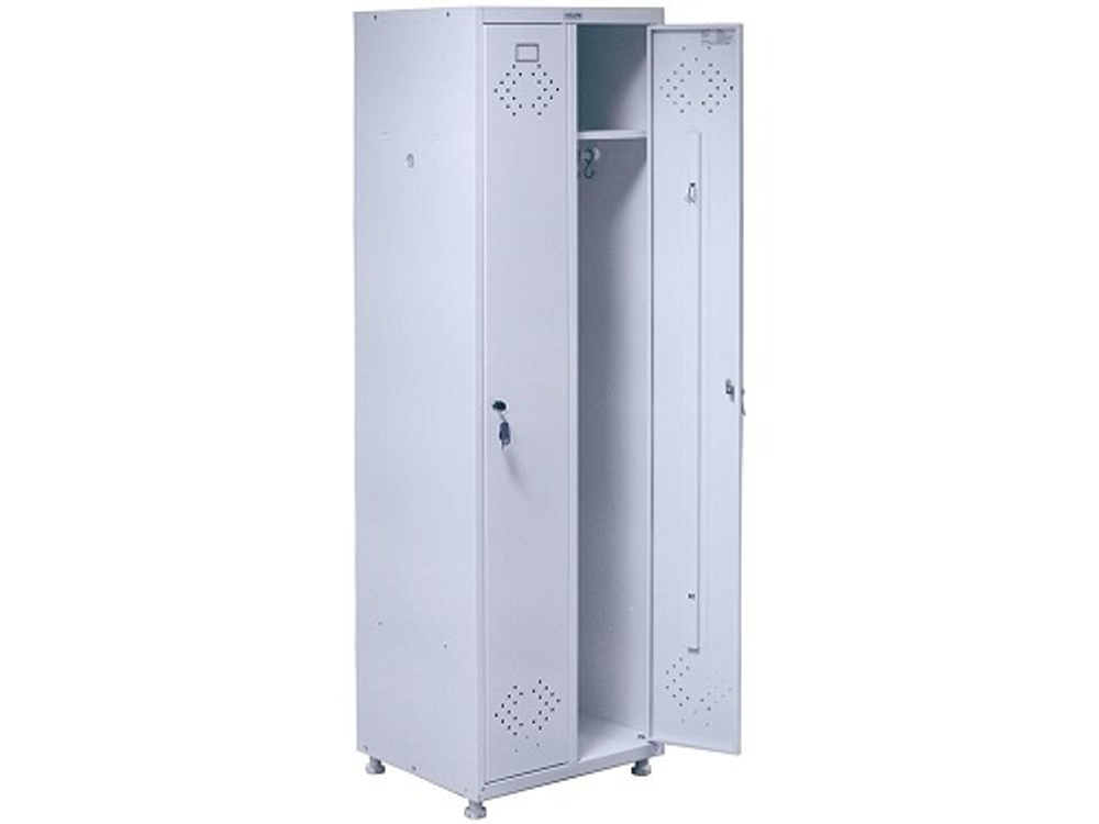 Шкаф медицинский для одежды МД 2 ШМ-SS 1830/1920x600x500 мм