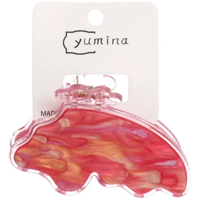 Заколка - краб для волос «AKS-EMPIRE», бабочка, микс 6 цветов, 8*5см