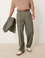 Двубортный оверсайз Хаки