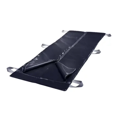 Мешок патологоанатомический Нетканный 240х90см пл. 70 лам. на молнии с ручками (3 пары) по всей ширине мешка, цвет ЧЕРНЫЙ