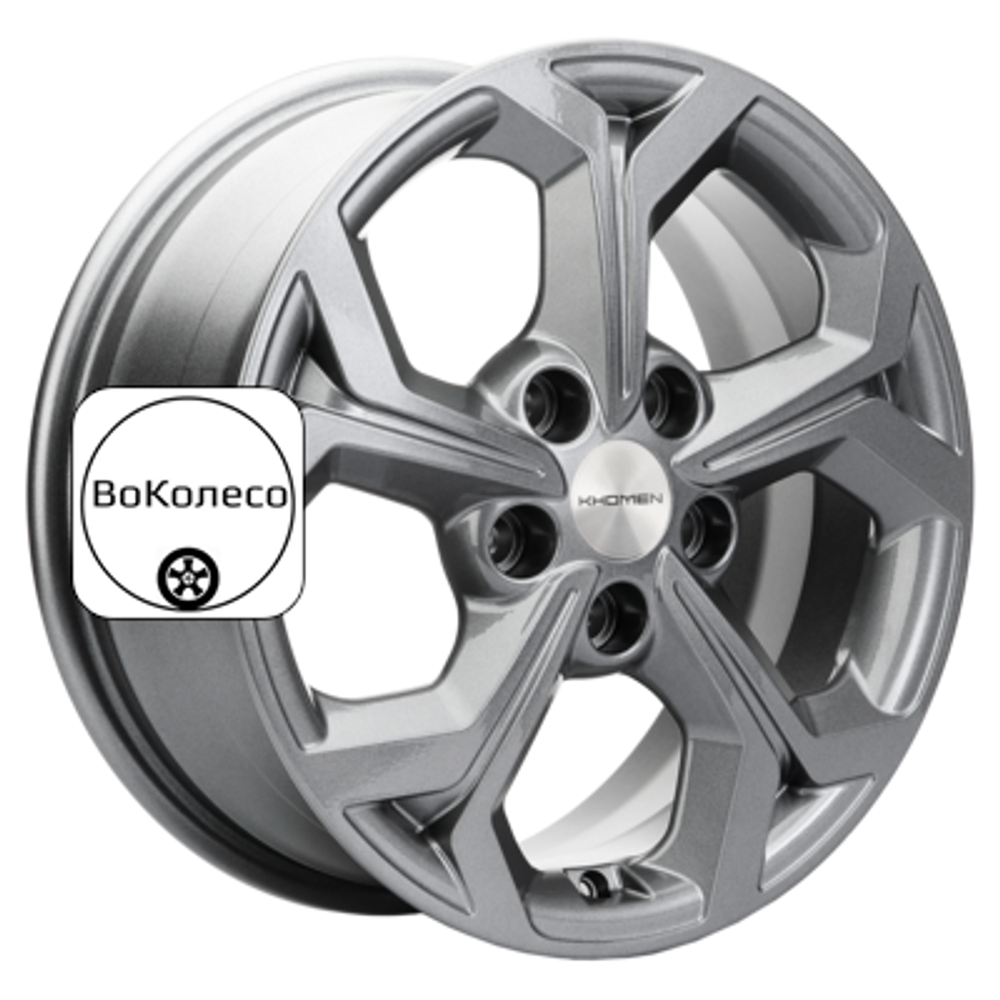 6,5x16/5x114,3 ET50 D66,1 KHW1606 (Renault/Nissan) Gray Khomen Wheels