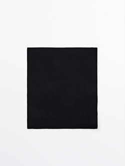 Massimo Dutti Шарф из 100% кашемира, черный