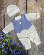 Комплект для мальчика (комбинезон, шапка) Артикул: 0403И (Размер: 62)