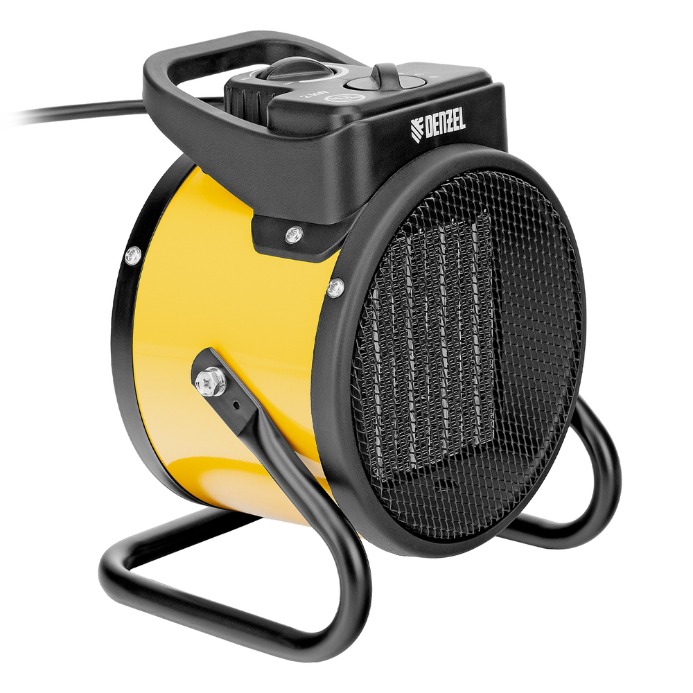 Тепловая пушка, керамический нагреватель (тепловентилятор) DHC 2-100, 230 В, 0.025/1/2 кВт Denzel