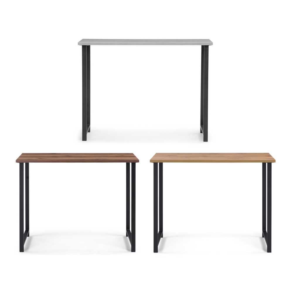 Обеденный стол Woodville Дилан Лофт 120х40х90 дуб крафт золотой