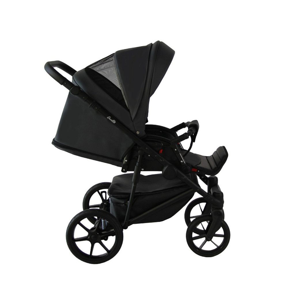 Детская коляска Sevillababy Tisso 2 в 1 серый экокожа