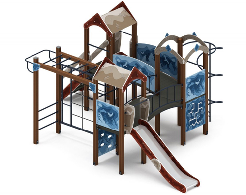 Детский комплекс Городок (Алтай) горка Н 1200 ДИК 2.01.3.01-04