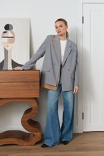 ПИДЖАК «SMART CASUAL» СЕРЕБРИСТЫЙ СЕРЫЙ|ПЕСОЧНО-БЕЖЕВЫЙ