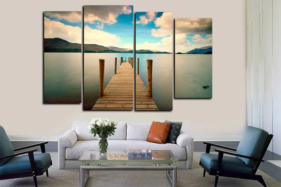 Модульная картина "Зеленые холмы"