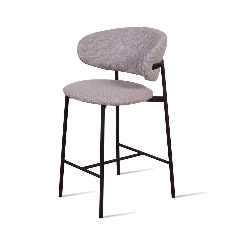 Стул полубарный Adele, рогожка wellton 912, серый