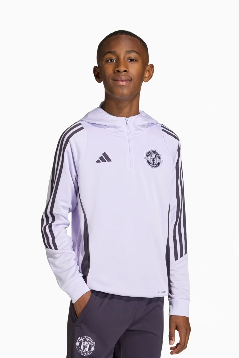 Кофта adidas Manchester United 25/26 Competition Training Junior - фиолетовый