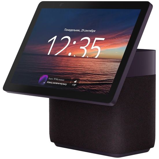 Умная колонка Яндекс Станция Дуо Макс с Алисой и Zigbee, красный